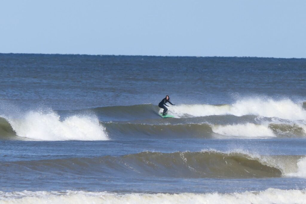 surfen op de golfen van paal 19
